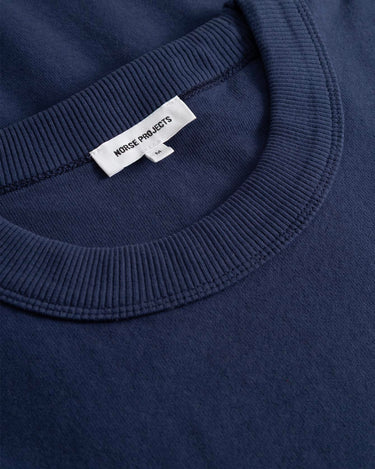 Norse Projects Elmelunde Organic Dry Cotton Tshirt Workwear Blue N01-0712