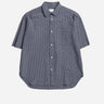 Norse Projects Espevik Oversized Check Shirt Dark Navy N40-0890
