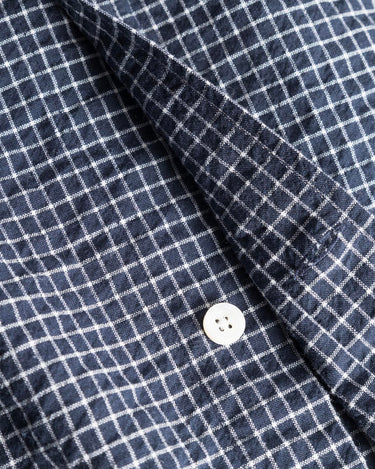 Norse Projects Espevik Oversized Check Shirt Dark Navy N40-0890