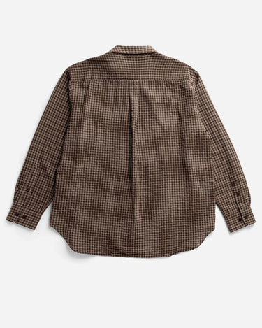 Norse Projects Espevik Oversized Check Shirt Delicioso Brown N40-0812 