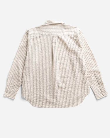 Norse Projects Falster Stripe Oversized Shirt Natural Ecru N40-0897 
