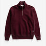 Norse Projects Flossli Cotton Wool Half Zip Sweat Mahogany N20-1406 