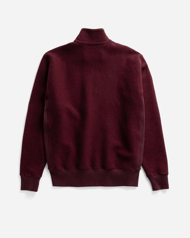 Norse Projects Flossli Cotton Wool Half Zip Sweat Mahogany N20-1406 