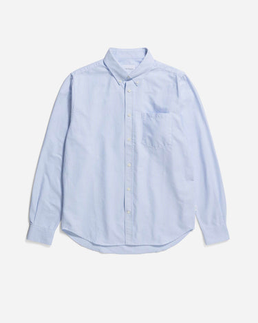 Norse Projects Norse Starndard Oxford BD Shirt Pale Blue Stripe N40-0805