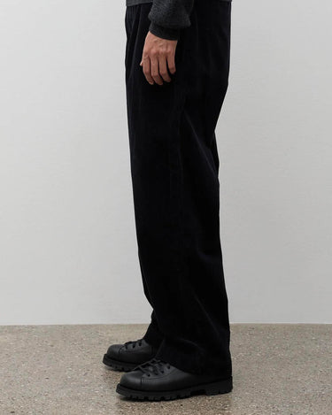 Norse Projects Volda Pleated Wide Wale Corduroy Trouser Navy N25-0487 