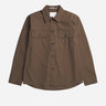 Norse projects Hjalmer Solotex Twill Overshirt Chesnut N50-0270