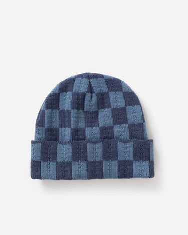 Service Works Chunky Check Beanie Navy