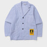Service WorksSeersucker Server Suit Jacket Navy Stripe