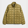 Taion Unisex Hi Neck W-Zip Down Jacket Beige