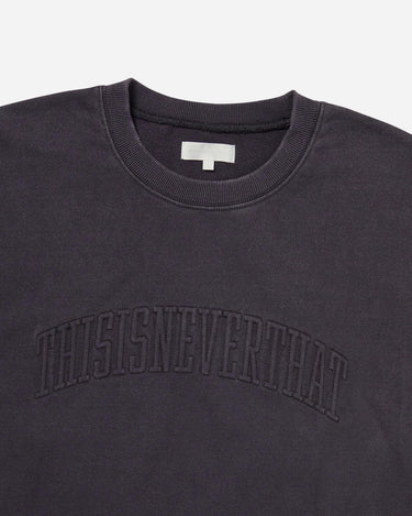This Never That Faded Arch-Logo Crewneck Faded Black