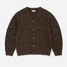 This Never That Faded Hairy Knit Cardigan Dark Brown
