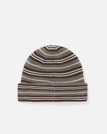 This Never That Striped Knit Beanie Brown