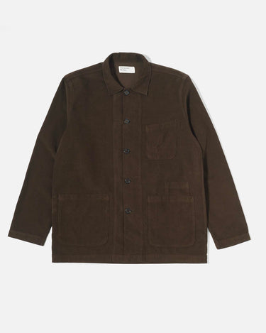 Universal Works Bakers Overshirt Brown Fine Cord