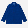 Universal Works Bakers Overshirt Fine Cord Work Blue
