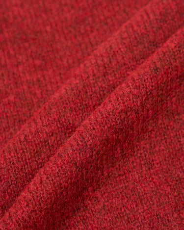 Universal Works David Cardigan Alpaca Knit Deep Orange