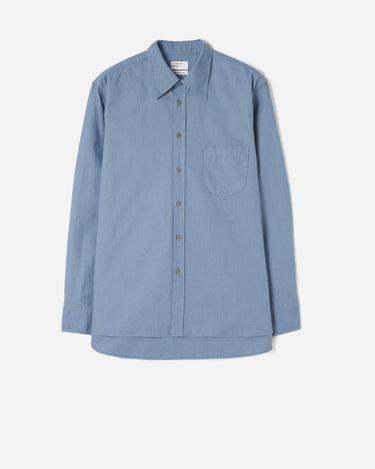 Universal Works Lazy Days Oxford Shirt Mid Blue 35603M
