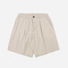 Universal Works Pleated Track Shorts Kennedy Stripe Brown 34150B