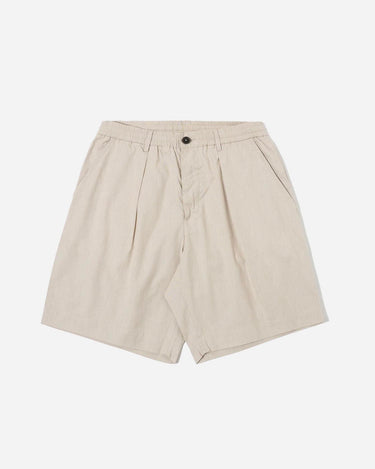 Universal Works Pleated Track Shorts Kennedy Stripe Brown 34150B