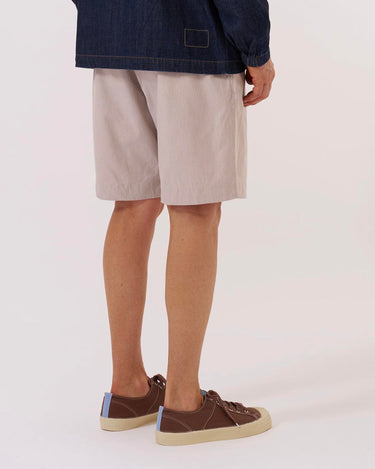 Universal Works Pleated Track Shorts Kennedy Stripe Brown 34150B