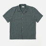 Universal Works Road Shirt Rhodes 8 Cotton Green White 34658G