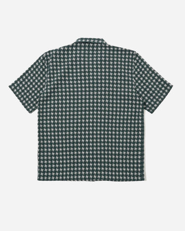 Universal Works Road Shirt Rhodes 8 Cotton Green White 34658G