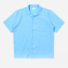 Universal Works Road Shirt Seersucker Shirting Sky Blue 34605S
