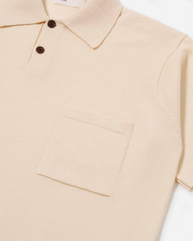 Universal Works SS Pullover Knit Shirt Ecru 34470E