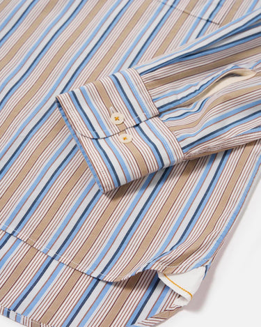 Universal Works Square Pocket Shirt Pop Multi Stripe