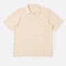 Universal Works Vacation Polo Fantasy Checkerboard Ecru 34410E