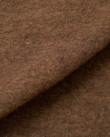 Universal Works Wool Fleece Advance Cardigan Brown Marl