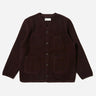 Universal Works Wool Fleece Cardigan Brown