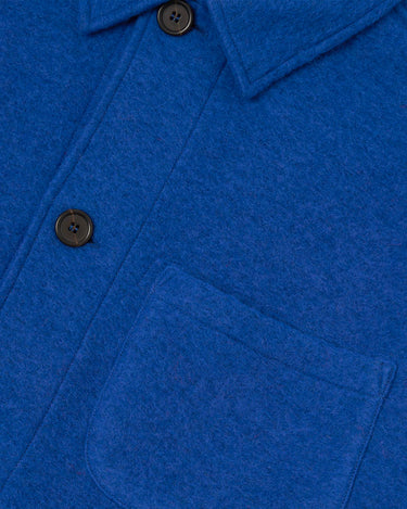 Universal Works Wool Fleece Field Jacket Blue