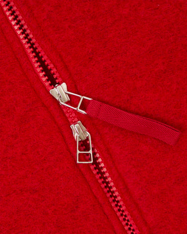 Universal Works Wool Fleece Zip Bomber Scarlett