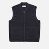 Universal Works Zip Waistcoat  Navy