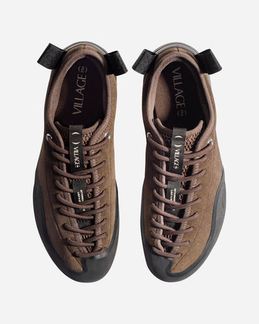 Village PM 1PM Chocolate Black Leather Suede