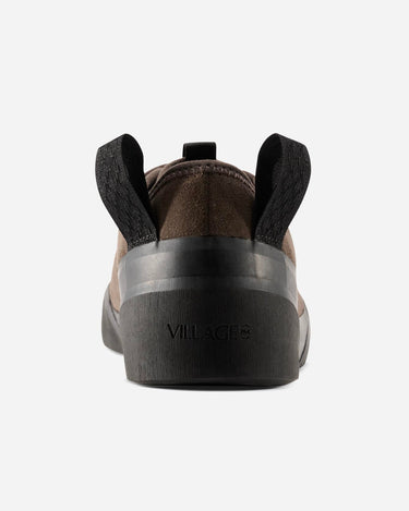 Village PM 1PM Chocolate Black Leather Suede