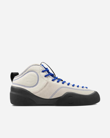 Village PM 1PM Cream Blue Leather Suede