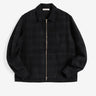 YMC Bowie Jacket Flannel Check Black Charcoal