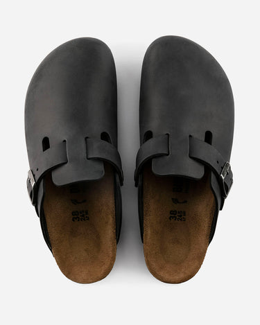 birkenstock boston oiled leather black 