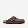 birkenstock boston leather oiled habana clog unisex