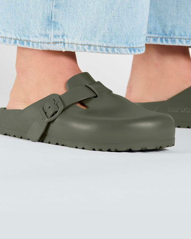 birkenstock boston eva clogs khaki
