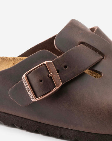 birkenstock boston leather oiled habana unisex clog