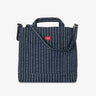 Drewe Tote Bag Cotton Canvas Heart Blue
