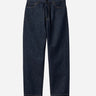 carhartt Aaron Pant Blue Camacho Denim Blue Rinsed style ref. I034237_01_02