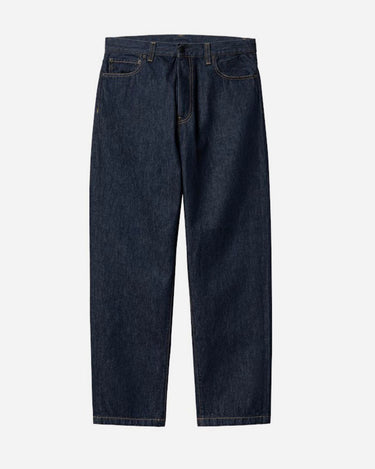 carhartt Aaron Pant Blue Camacho Denim Blue Rinsed style ref. I034237_01_02