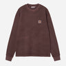 carhartt L/S Vista Waffle T-Shirt Palisander garment dyed