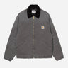 carhartt OG Detroit Jacket Graphite Black Stone Canvas