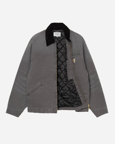 carhartt OG Detroit Jacket Graphite Black Stone Canvas
