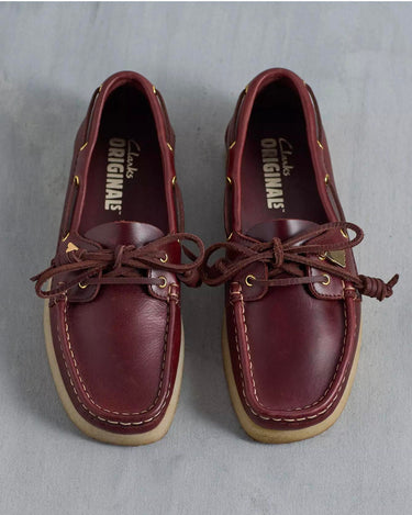 clarks W Godney Boat Brittish Tan Leather