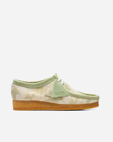 clarks originals woman wallabee floral green
